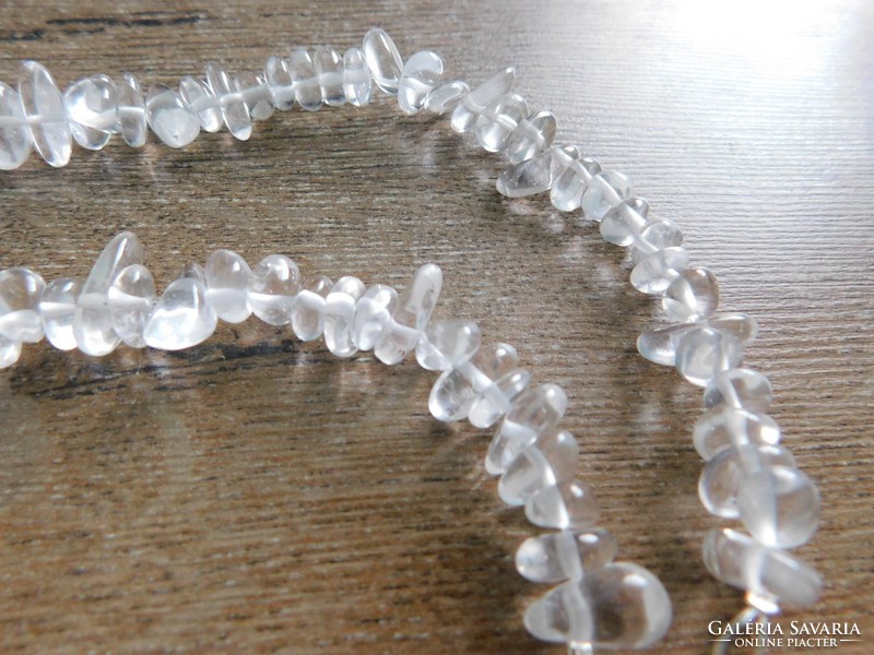 Beautiful rock crystal rounded necklace original!