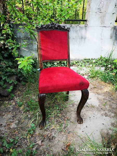 Neoreneszánsz oroszlánlábas szék