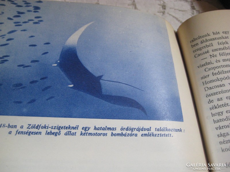 Jacques  Yves  Cousteau  ..Frederic Dumas  :  A csend világa  1958  , 192  oldalon