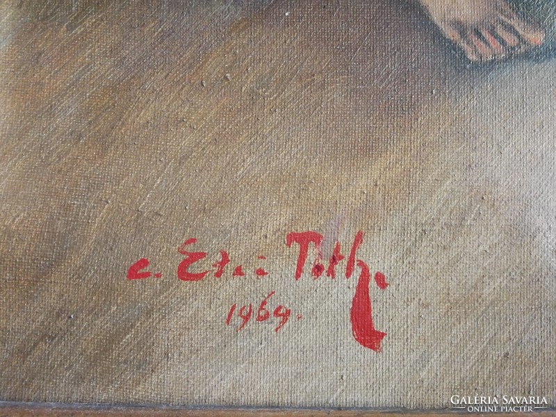 Mihály Etei tóth: card players 1969 now for a better price!