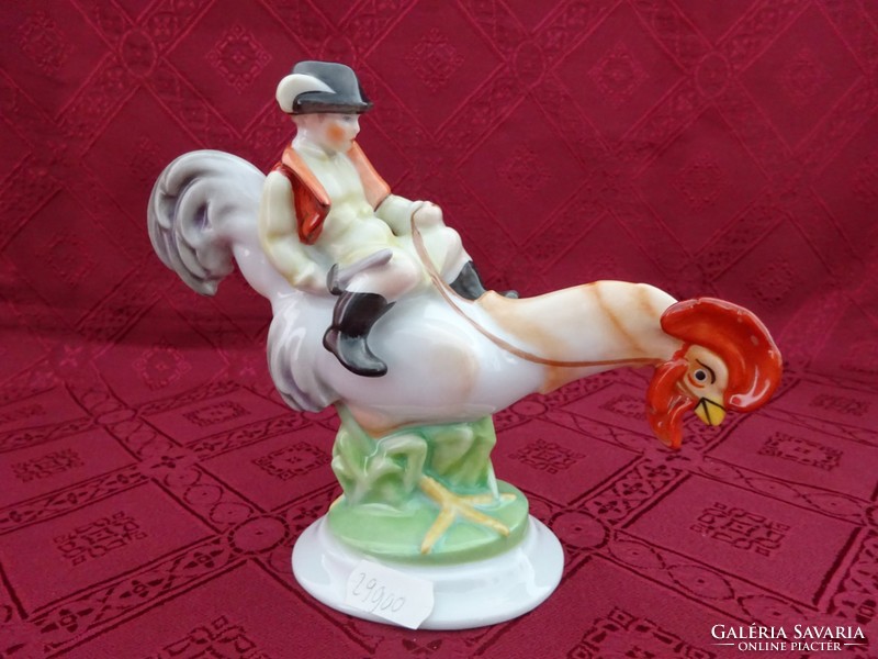 Herend porcelain rooster marci, length 18 cm, height 14 cm. Numbered. He has!