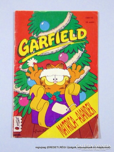 1991 december  /  GARFIELD # 24   29 ÉVES LETTEM!  /  SZÜLETÉSNAPRA! Eredeti, régi KÉPREGÉNY 