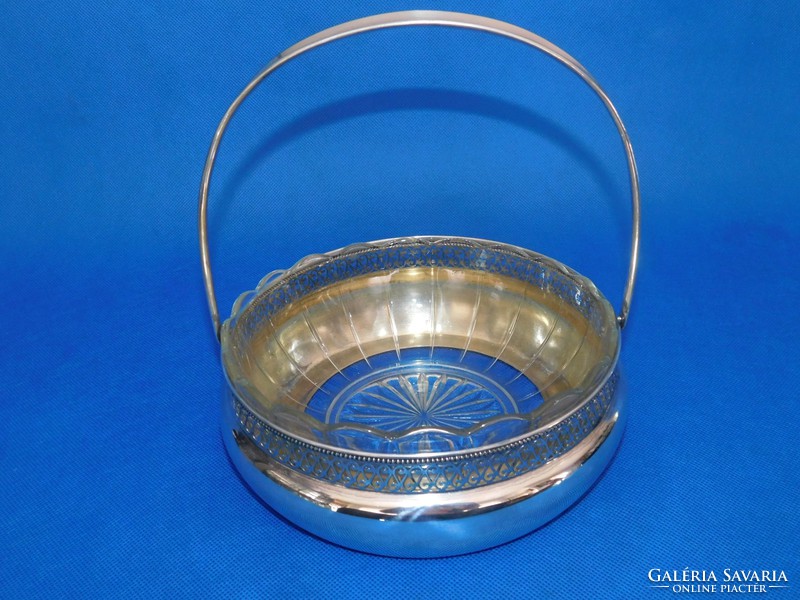 Silver serving glass with insert 340 g