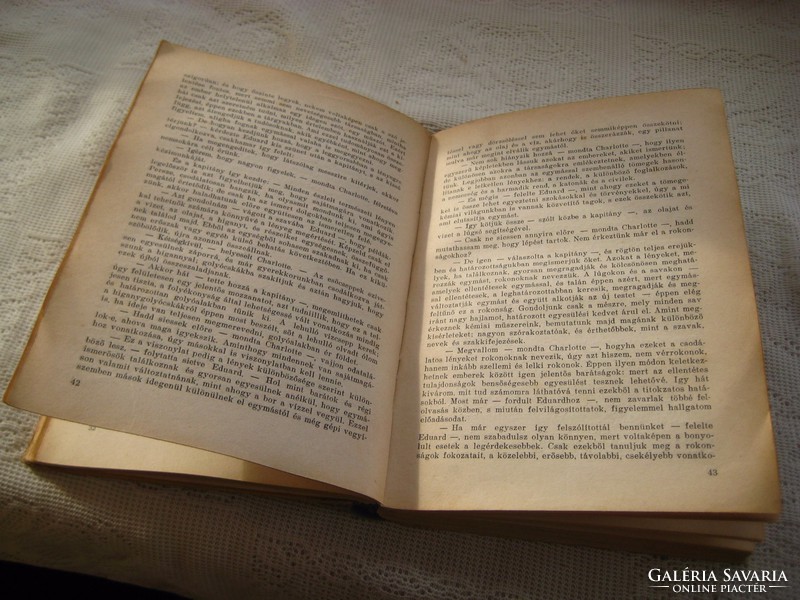 Goethe  :  Vonzások és Választások , antik  könyv