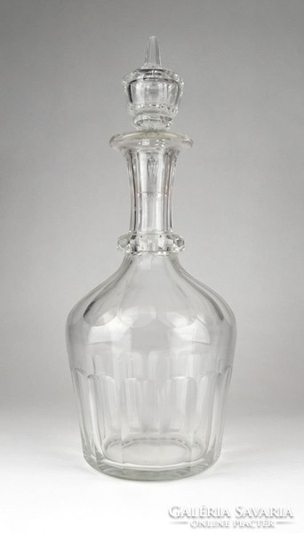 0S860 Gyönyörű Moser antik csiszolt dugós üveg 30 cm