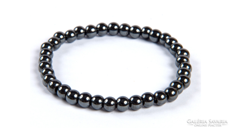 Hematite 6 mm ball bracelet 18-20 cm
