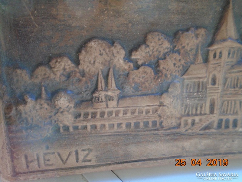 Hévízi souvenir kerámia falikép