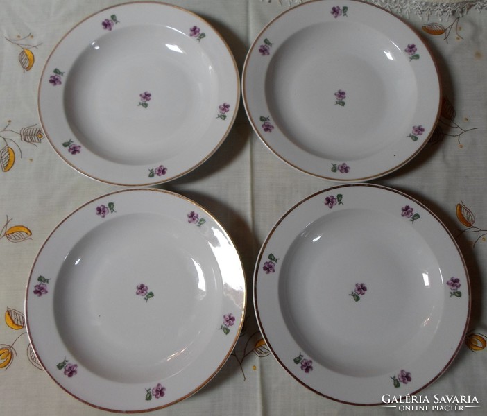 Zsolnay porcelain, violet plate 5. (Deep)