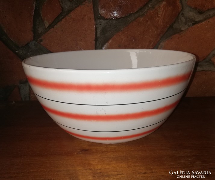 22.5 Cm diameter rare pattern granite bowl, patty bowl, nostalgia piece, peasant decoration