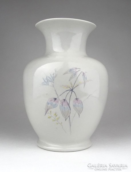 1A589 Régi virágos porcelán váza 17 cm
