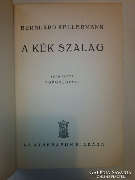 Bernhard Kellermann: A kék szalag