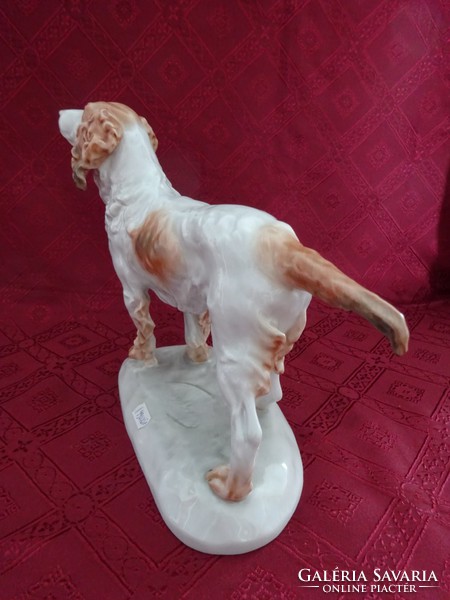 Herendi porcelán kutya, hossza 31 cm. Vanneki!