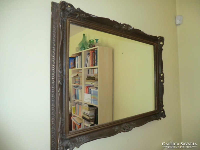 Mirror in openwork blonde frame 60x80 cm