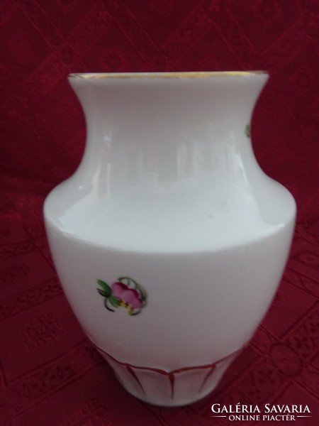Herend porcelain flower pattern vase, height 16 cm. He has!