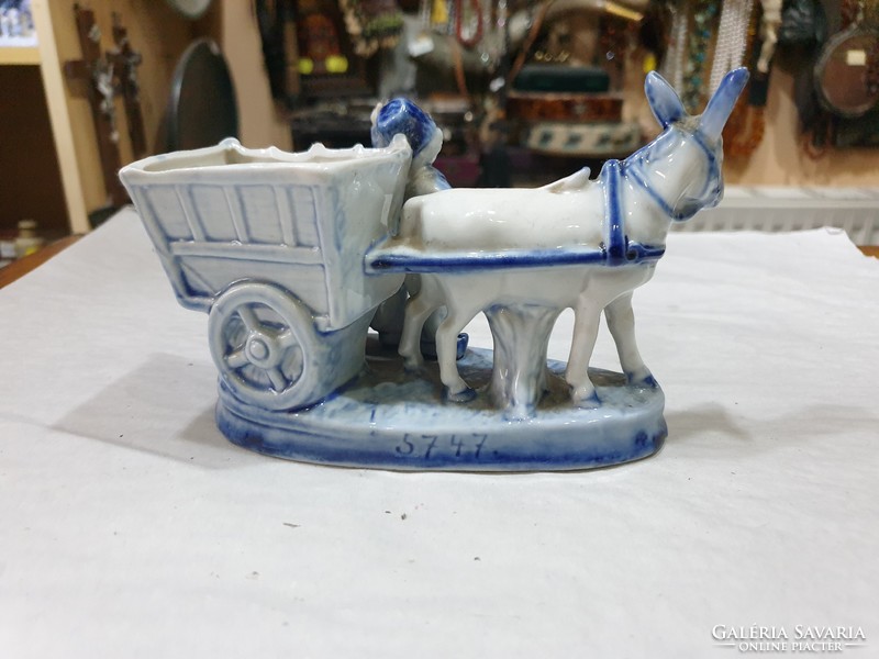 Régi holland porcelán figura 