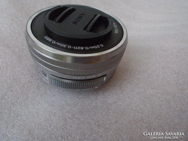 Sony SELP1650 16-50mm Power Zoom Camera Lens Silver used ÚJ TERMÉK.. fél ár alatt