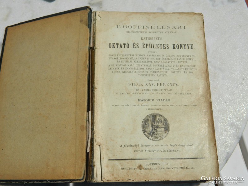 Goffine Lénárt katholikus oktató- és épületes könyve 1871