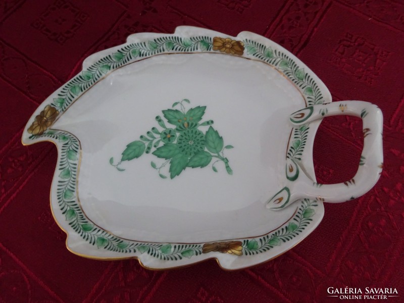 Herendi porcelán, Apponyi mintás - levél formájú - asztalközép. Vanneki!
