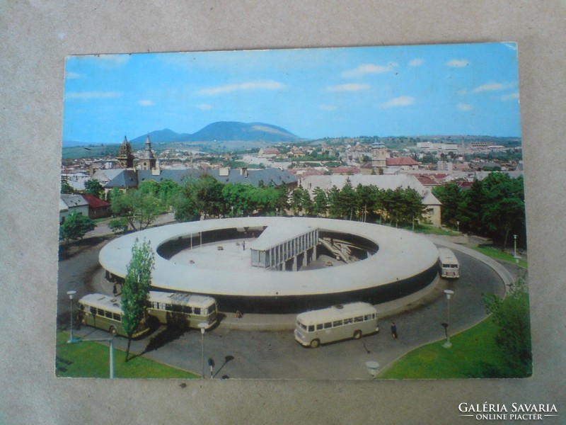 Old postcard postcard mouse - highway station
