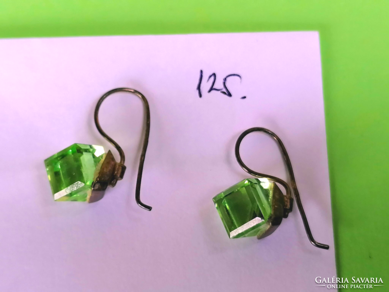 Silver Swarovski crystal earrings 125.