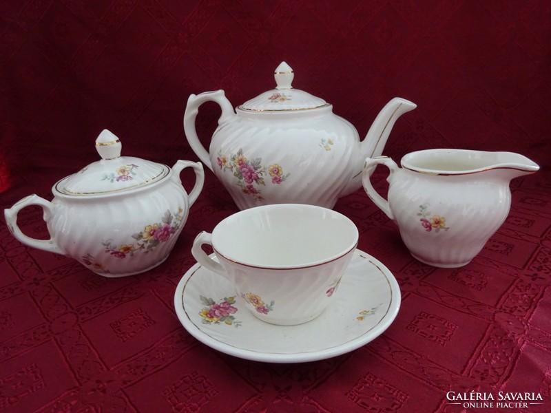 Granite porcelain tea set for six people. Signed 1686. Vanneki!