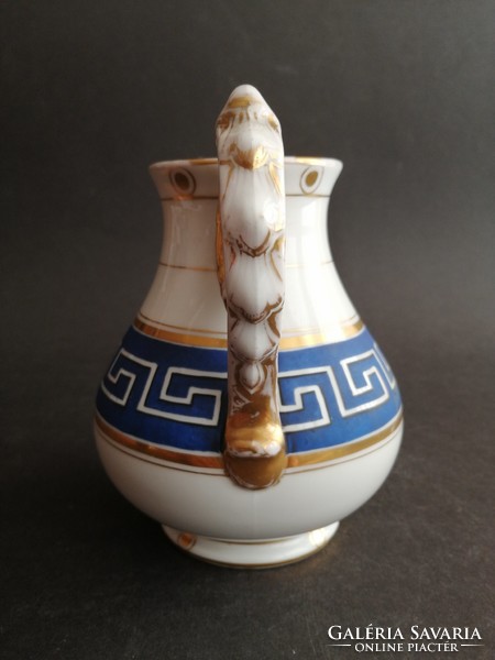 Rare antique fischer & mieg f&m gilded classicizing porcelain pourer - ep
