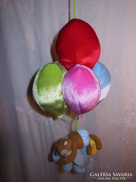 Toy - plush balloons - with animals - 32 x 17 cm - balloons 11 x 9 cm - animals 8 x 6 cm - 6x 6 cm beautiful