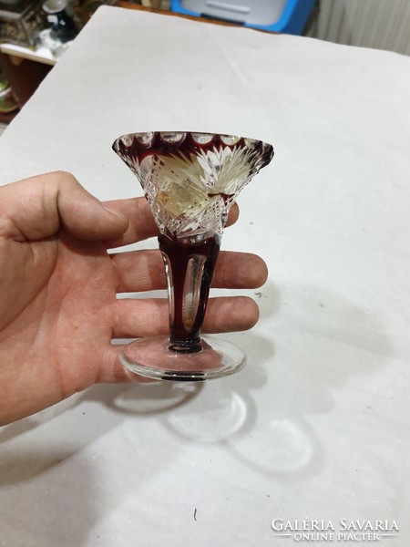 Régi kristály váza szép 