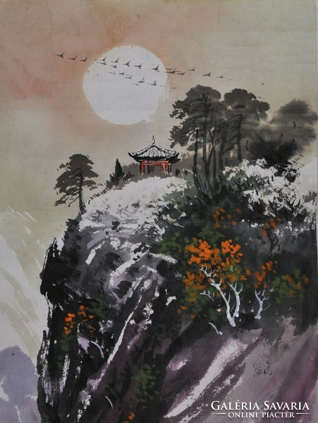 Ismeretlen művész, Kóreai tájkép