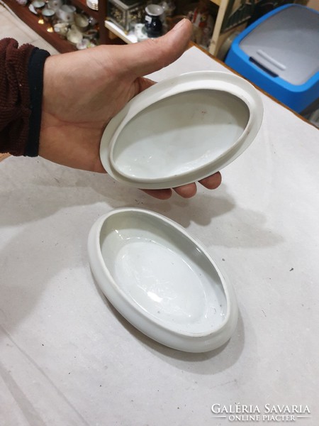 Hollóházi porcelán bonbonier 