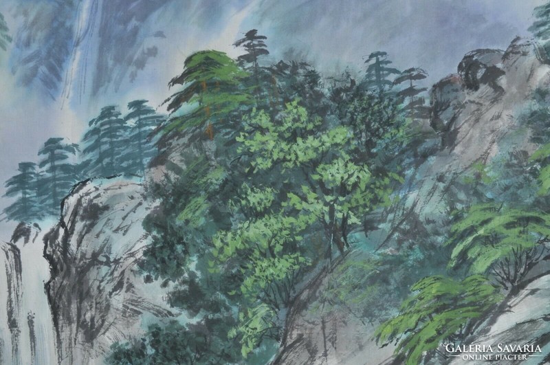Ismeretlen művész, Koreai tájkép