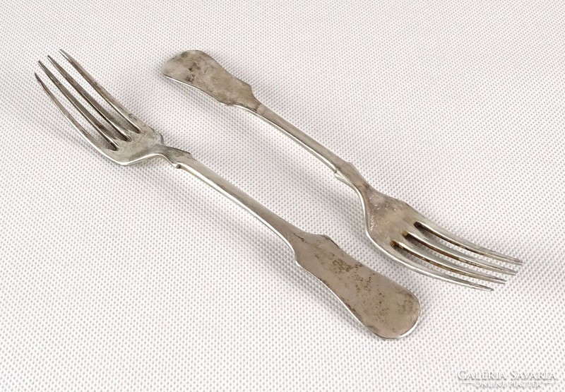 1B115 Régi ezüstözött BERNDORF alpakka villa pár 18 cm