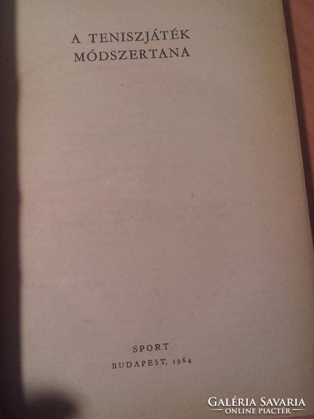 Antikvár sport könyv - Kelemen Imre A teniszjáték módszertana - dedikált példány 1964.