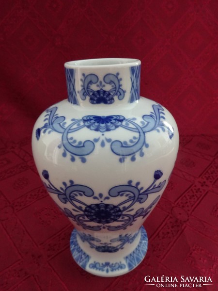 Unter weis bach német porcelán kobalt kék váza, magassága 17,5 cm. Vanneki!