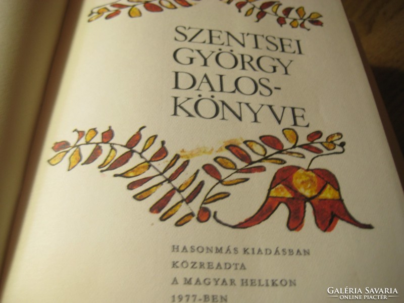 György Szentsei. Song of Songs volume i-ii, 1977, very nice condition!