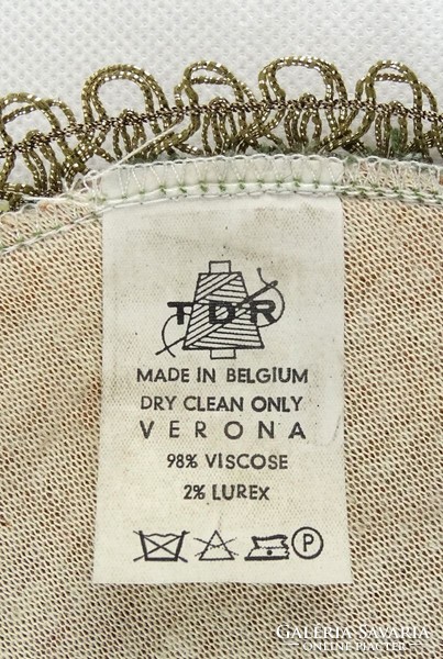 1B246 Díszes jelzett belga Verona nipp alátét terítő 21 cm