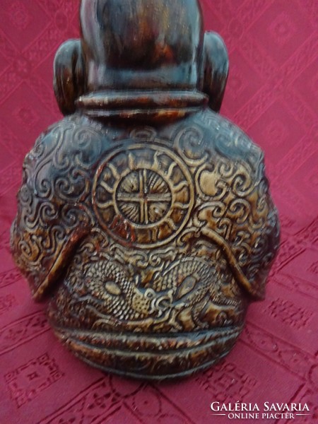 Ceramic sitting buddha statue, height 20 cm. He has!