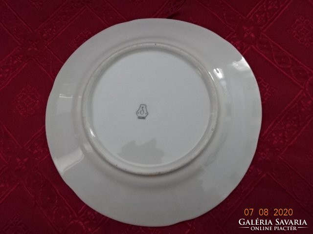 Drasche porcelain, flower-patterned cake plate, sold together, diameter 19 cm. There are 5 of them! Jokai.