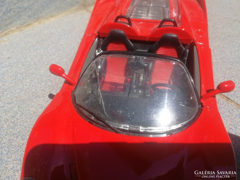 Ferrari f50 Cabrio, tűzpiros Sport auto modell, 1/18 as méret! Nehéz súlyú, fém váz!