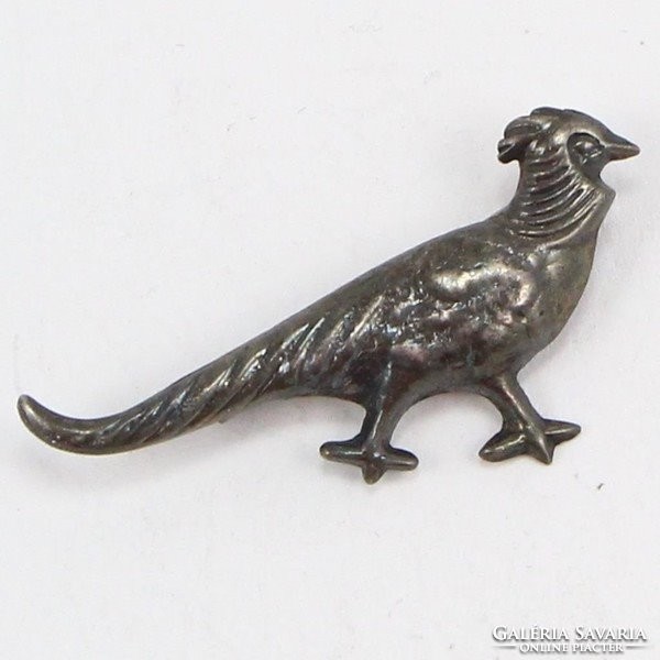 Antique old signal silver bird brooch mexicobol 3.7Gm
