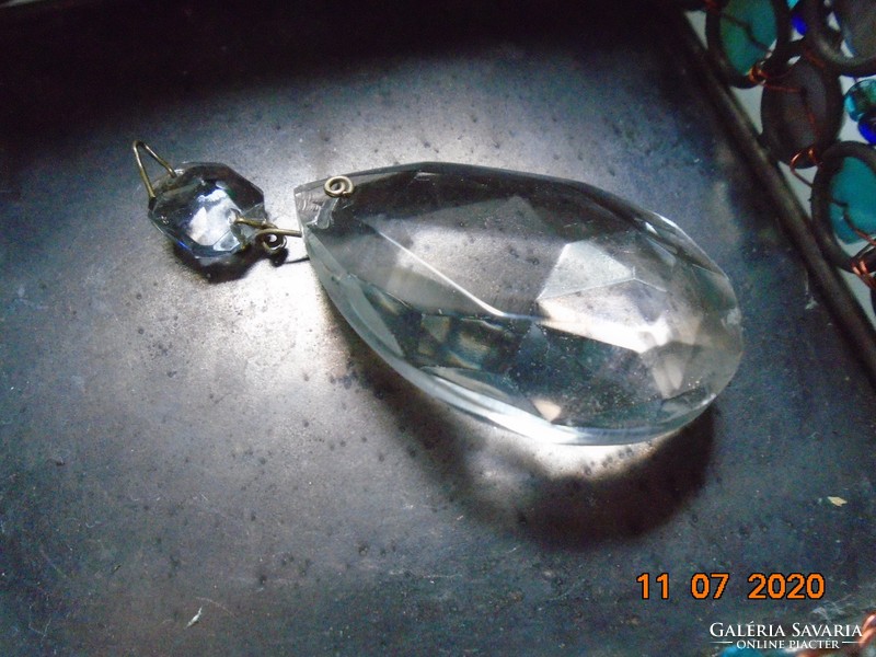 Polished, faceted rosette rhinestone larger pendant