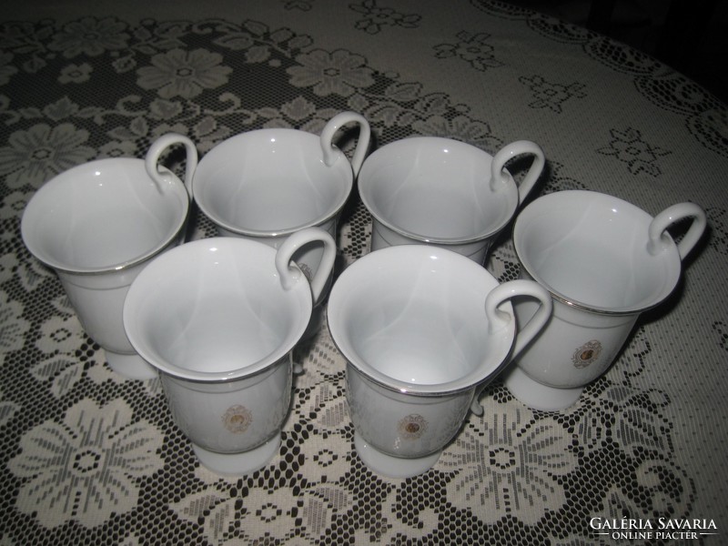 Elegant hooded cups, set, marked, never used