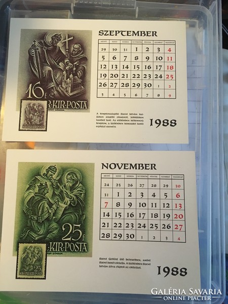 1988 St. Stephen's Stamp Reproduction Calendar