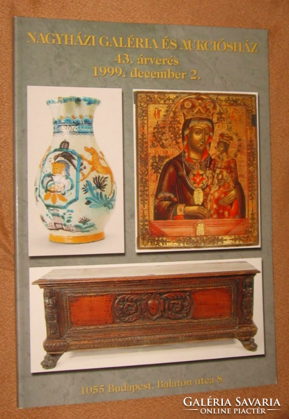 Nagyházi gallery faience, watches, icons auction catalog 1999.12.2.