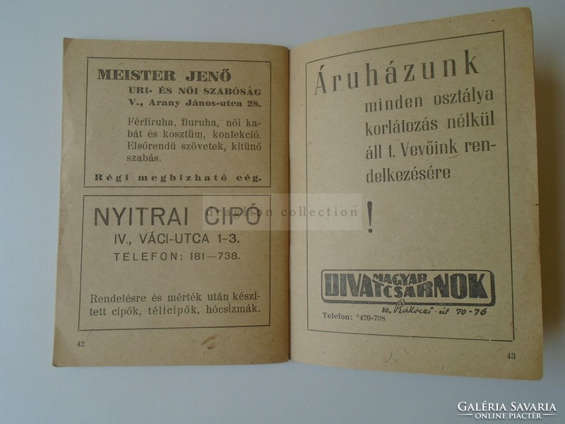 G029.111 Budapest -Bp-i GIRO és Pénztáregylet RT CÉGNÉVSOR - 1947-48 