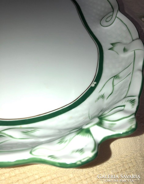 Herend green ribbon plate