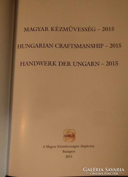 Hungarian handicrafts, 2015., Recommend!