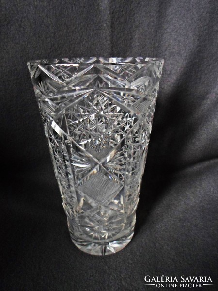 Nagy kristály váza  20 cm
