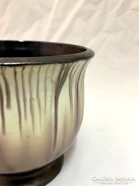 Industrial artist retro ceramic bowl, bod éva 1970 c. - 04575