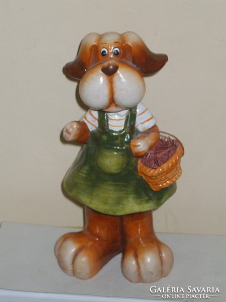 Rare large ceramic dog.